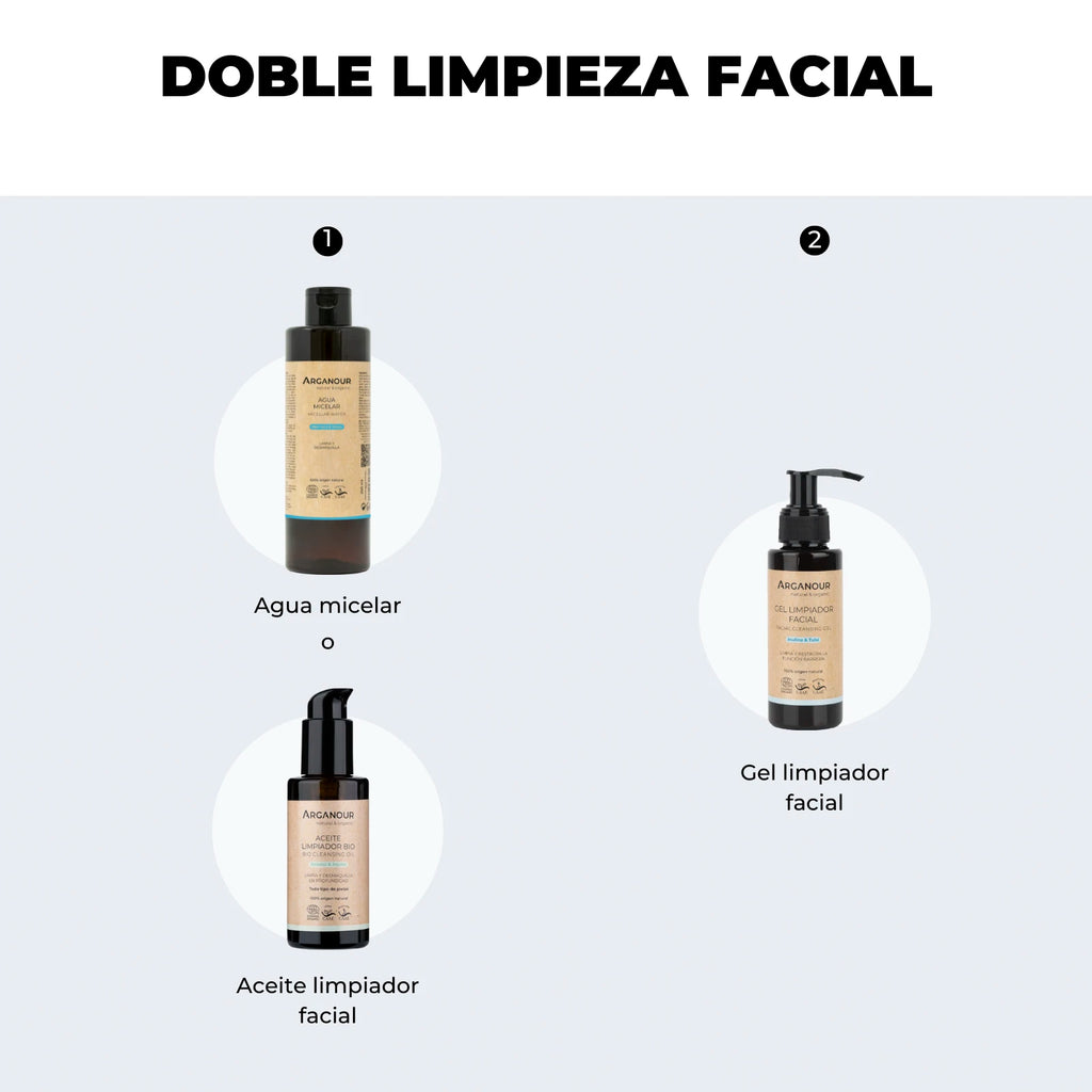 rutina limpieza facial arganour