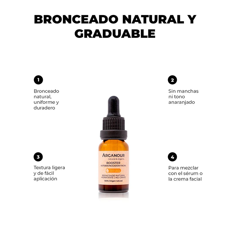 autobronceador para la cara arganour