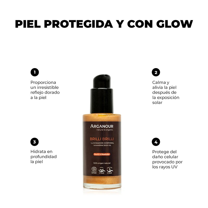 aceite corporal iluminador