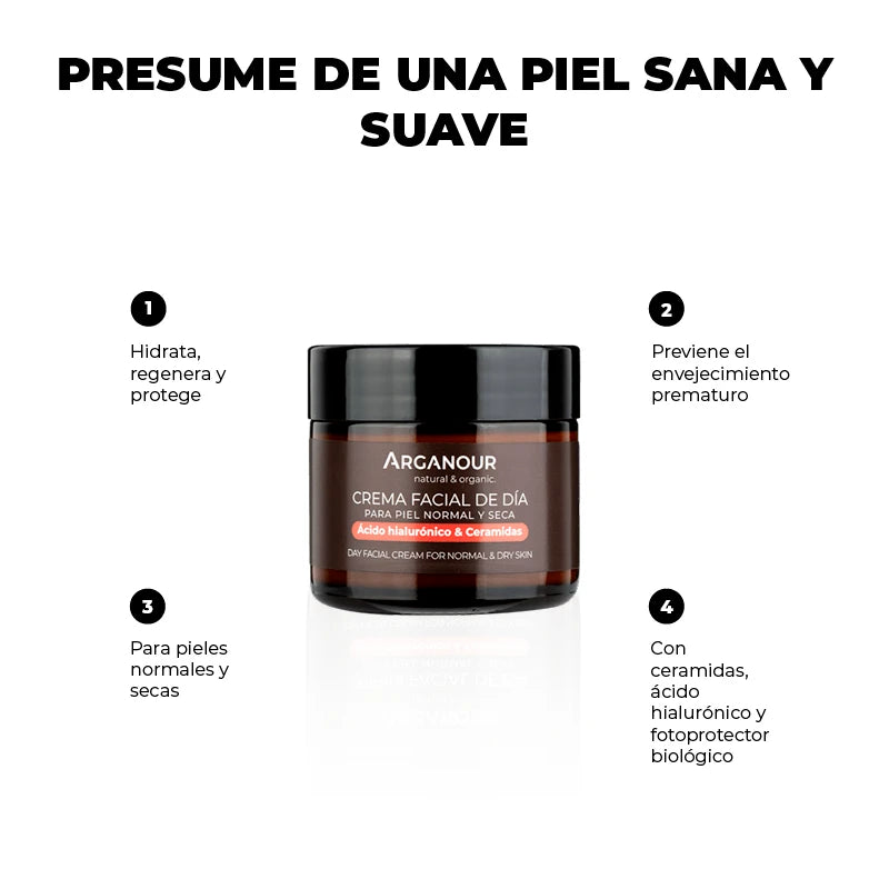 propiedades crema de dia piel seca arganour