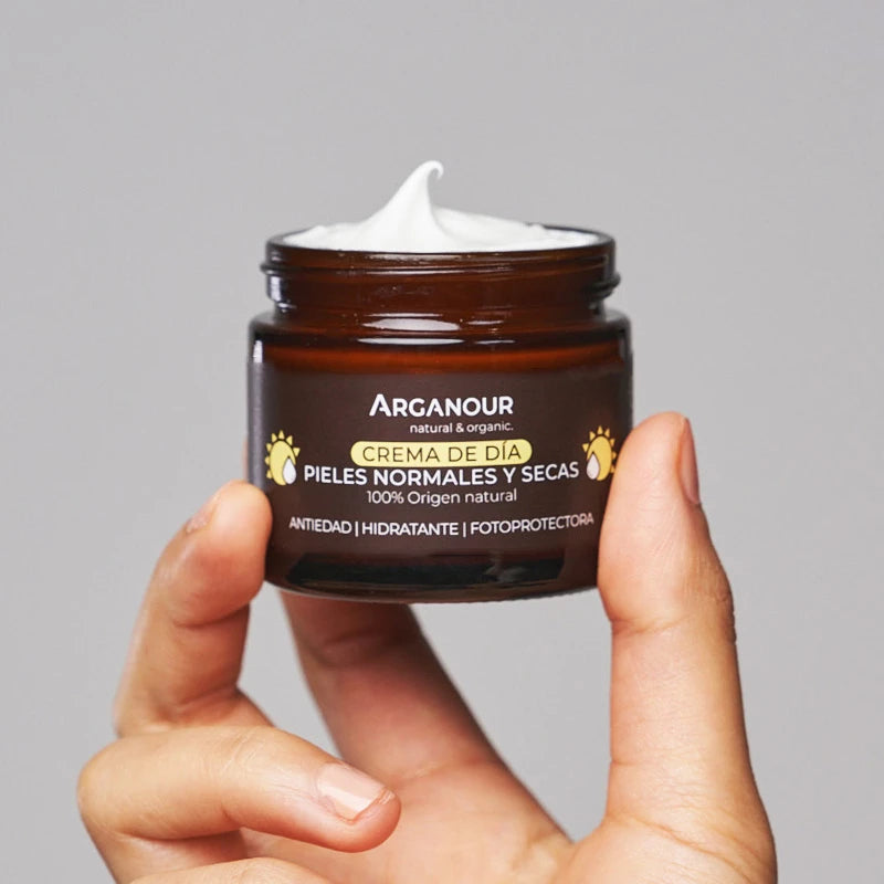 crema facial hidratante piel seca arganour