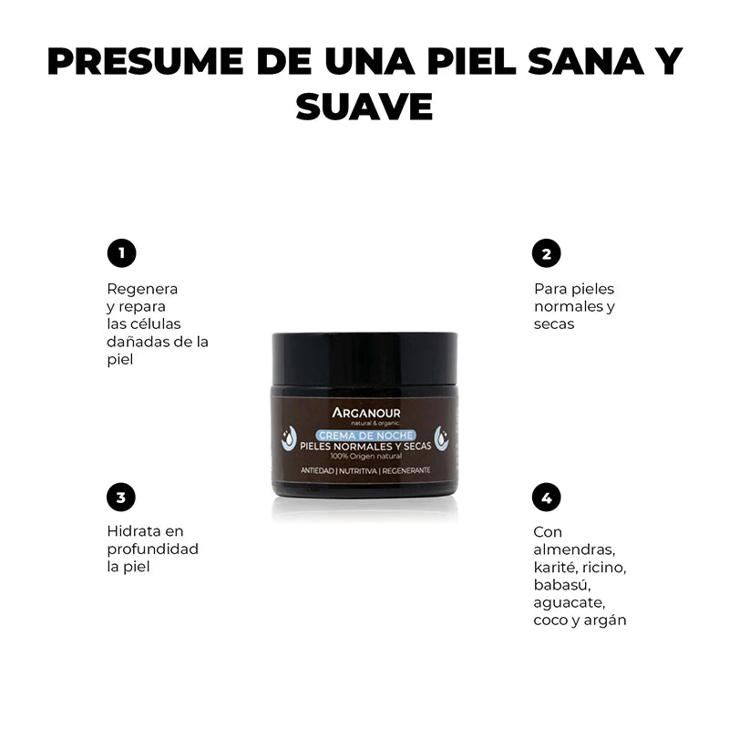 propiedades mejor crema de noche para piel seca