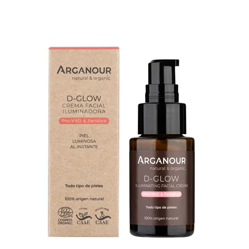 crema iluminadora cara natural Arganour