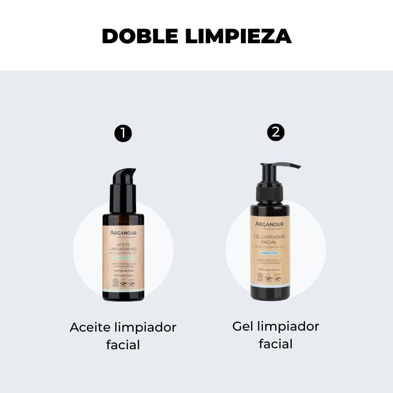 rutina doble limpieza facial