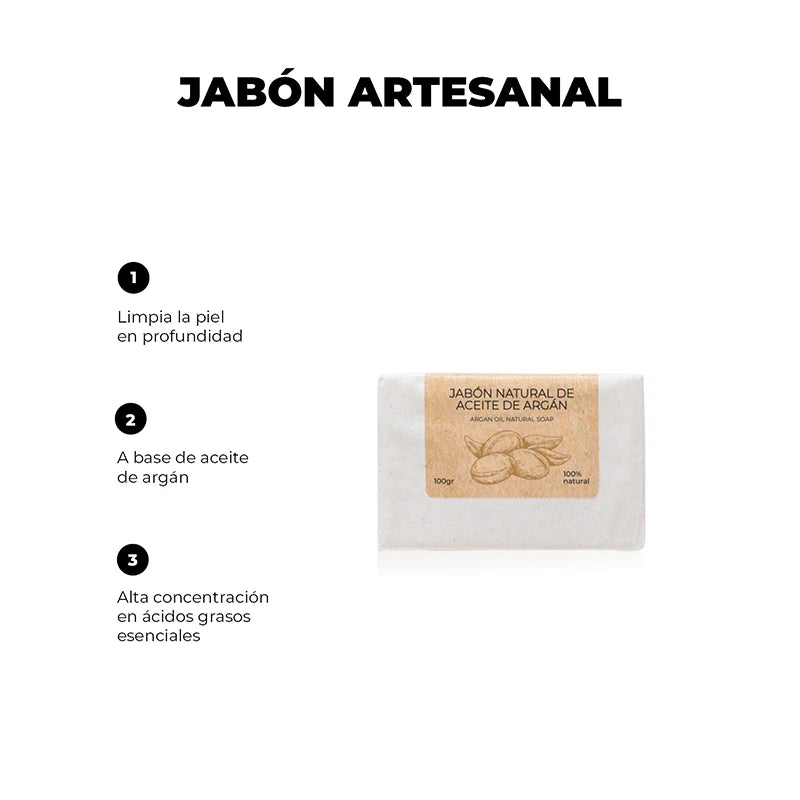 jabon con aceite de argan